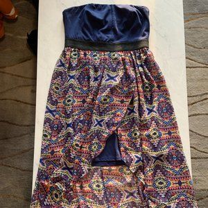 Xhilaration Patterned Flowing Dress